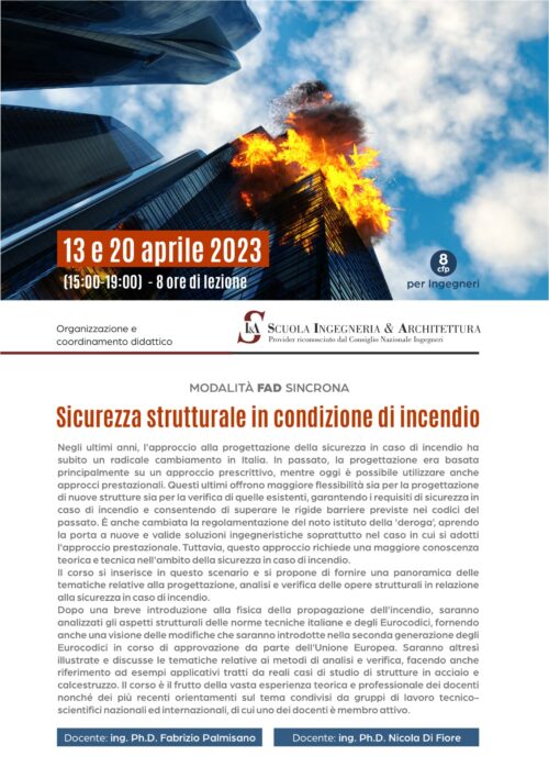 locandina ultima 28.03.2023 Sicurezza strutturale in condizione di incendio