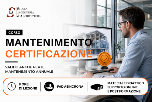 Corso di aggiornamento per Rinnovo Certificazioni:<br>BIM Specialist, Coordinator, Manager e CDE Manager