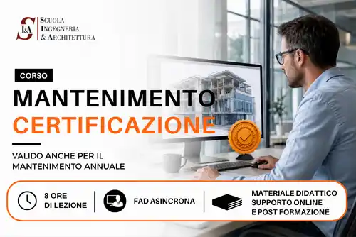 Corso mantenimento certificazioni:<br>BIM Specialist, Coordinator, Manager e CDE Manager
