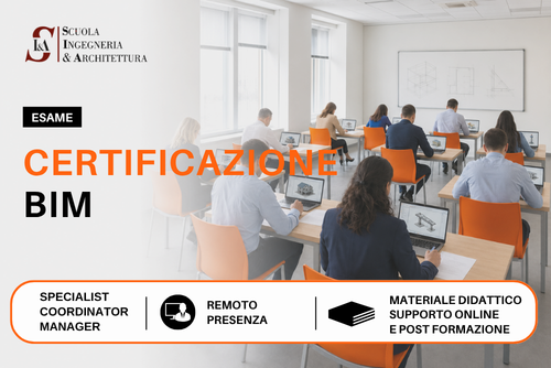 Esame di certificazione BIM:<br>Specialist, Coordinator, Manager e CDE Manager